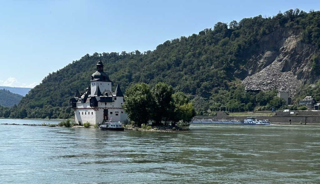 Blick auf die Burg Pfalzgrafenstein